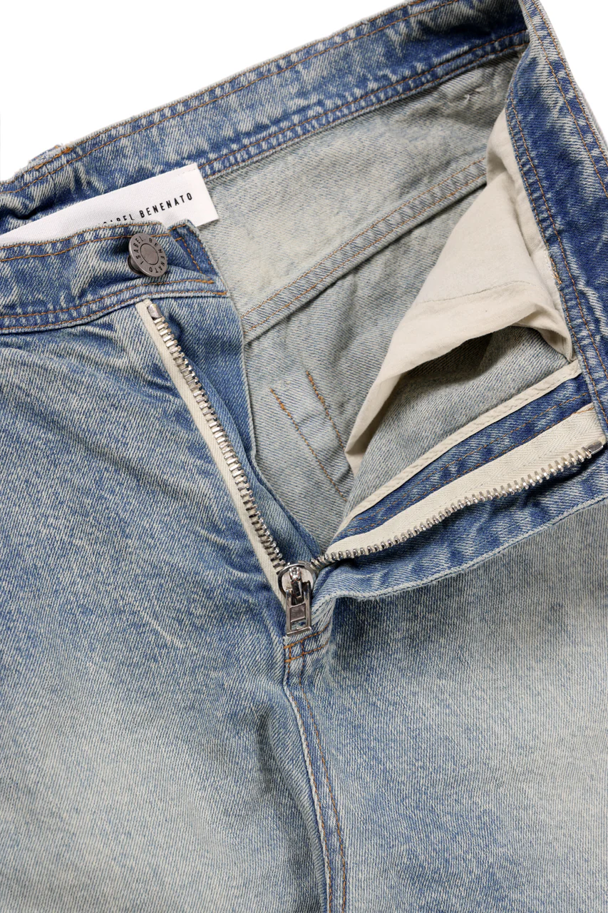 ISABEL BENENATO Selvedge Wide Denim Pant (DENIM) - Image 10
