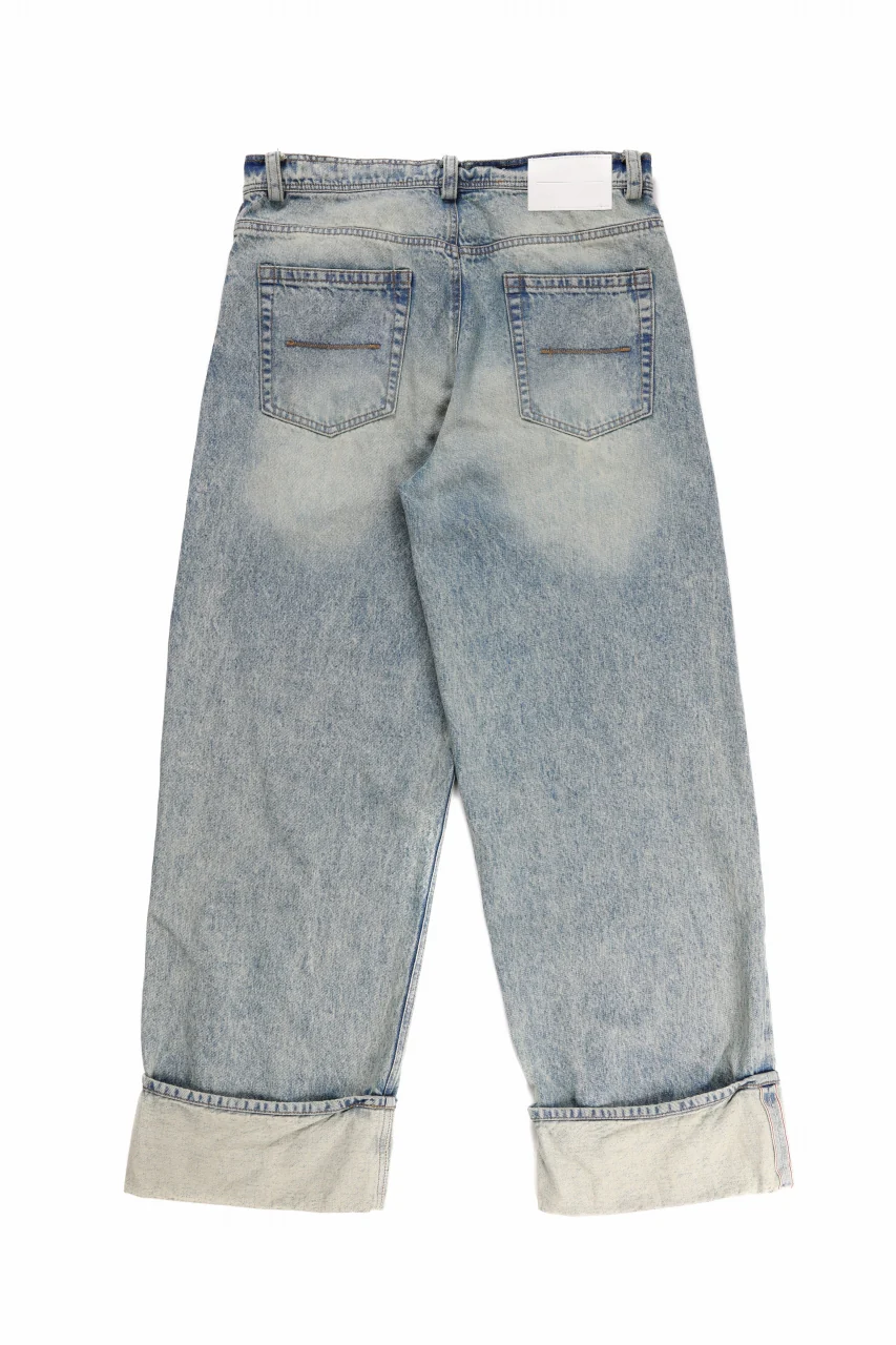 ISABEL BENENATO Selvedge Wide Denim Pant (DENIM) - Image 4