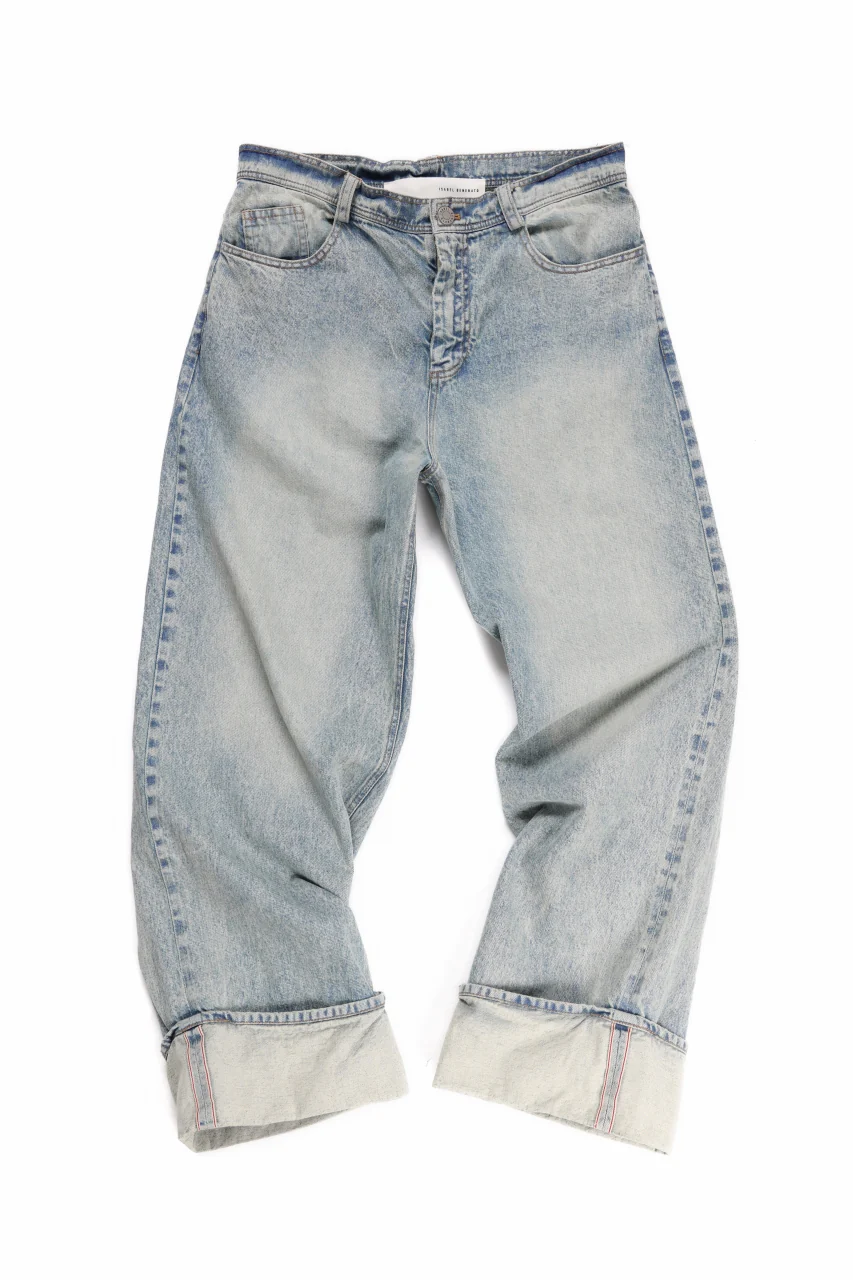 ISABEL BENENATO Selvedge Wide Denim Pant (DENIM) - Image 5