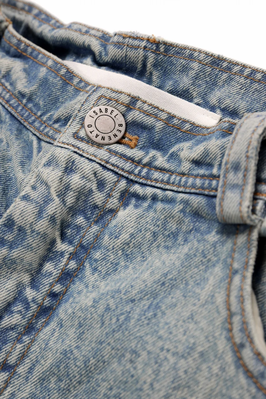 ISABEL BENENATO Selvedge Wide Denim Pant (DENIM) - Image 9