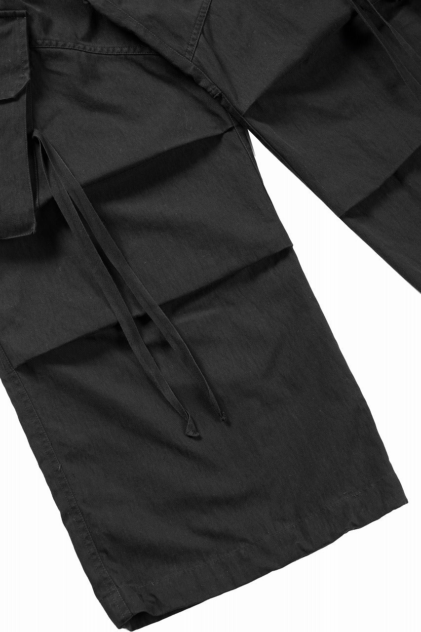 ISABEL BENENATO Technical Cargo Trousers (BLACK) - Image 10