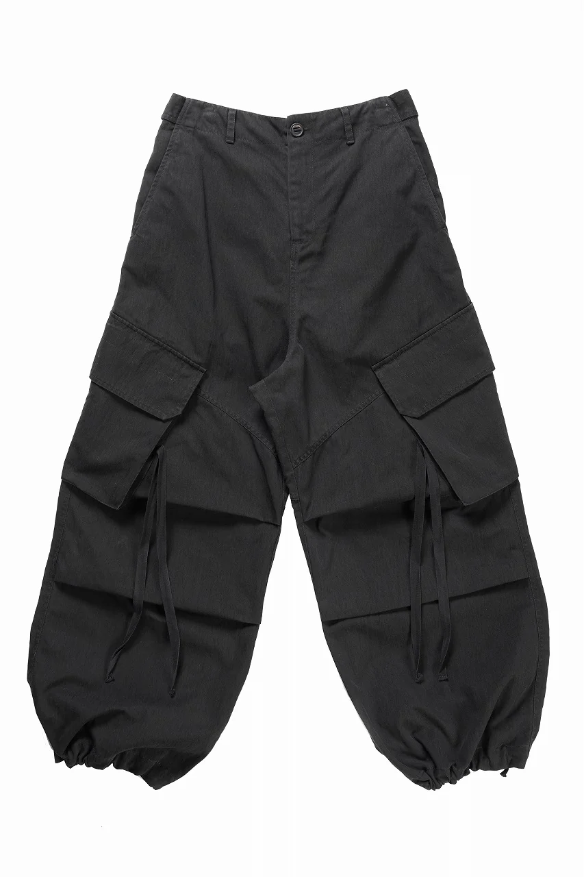 ISABEL BENENATO Technical Cargo Trousers (BLACK) - Image 4