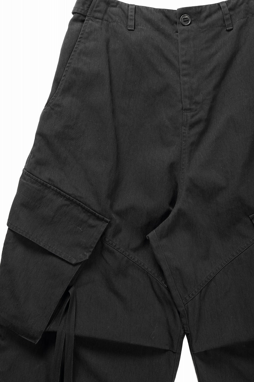 ISABEL BENENATO Technical Cargo Trousers (BLACK) - Image 5
