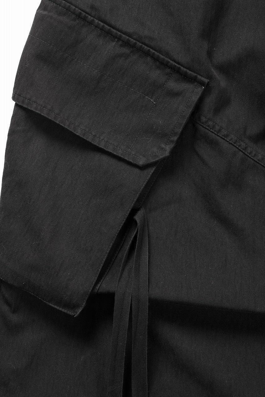 ISABEL BENENATO Technical Cargo Trousers (BLACK) - Image 9