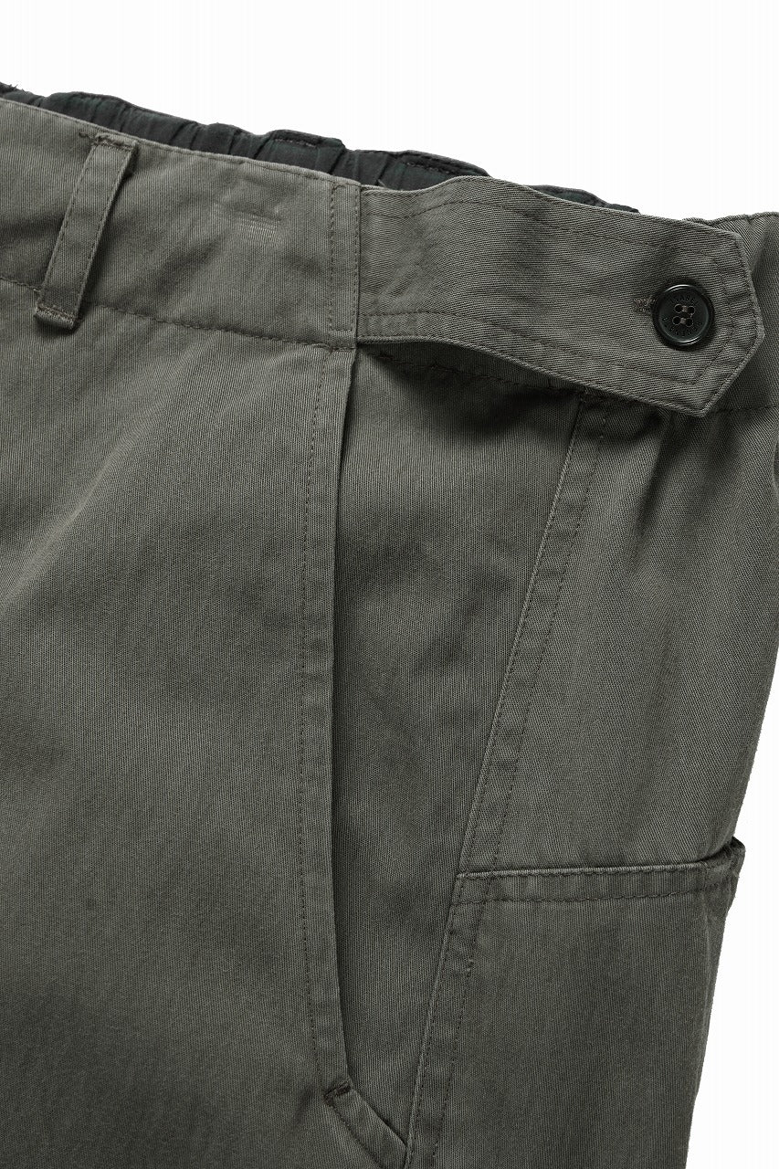 ISABEL BENENATO Technical Cargo Trousers (MILITARY GREEN) - Image 12