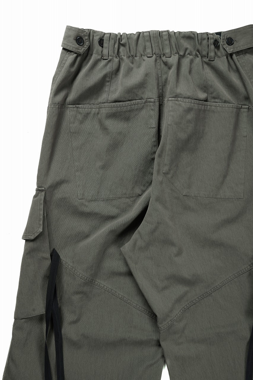 ISABEL BENENATO Technical Cargo Trousers (MILITARY GREEN) - Image 13