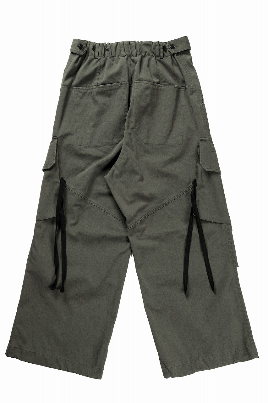 ISABEL BENENATO Technical Cargo Trousers (MILITARY GREEN) - Image 4