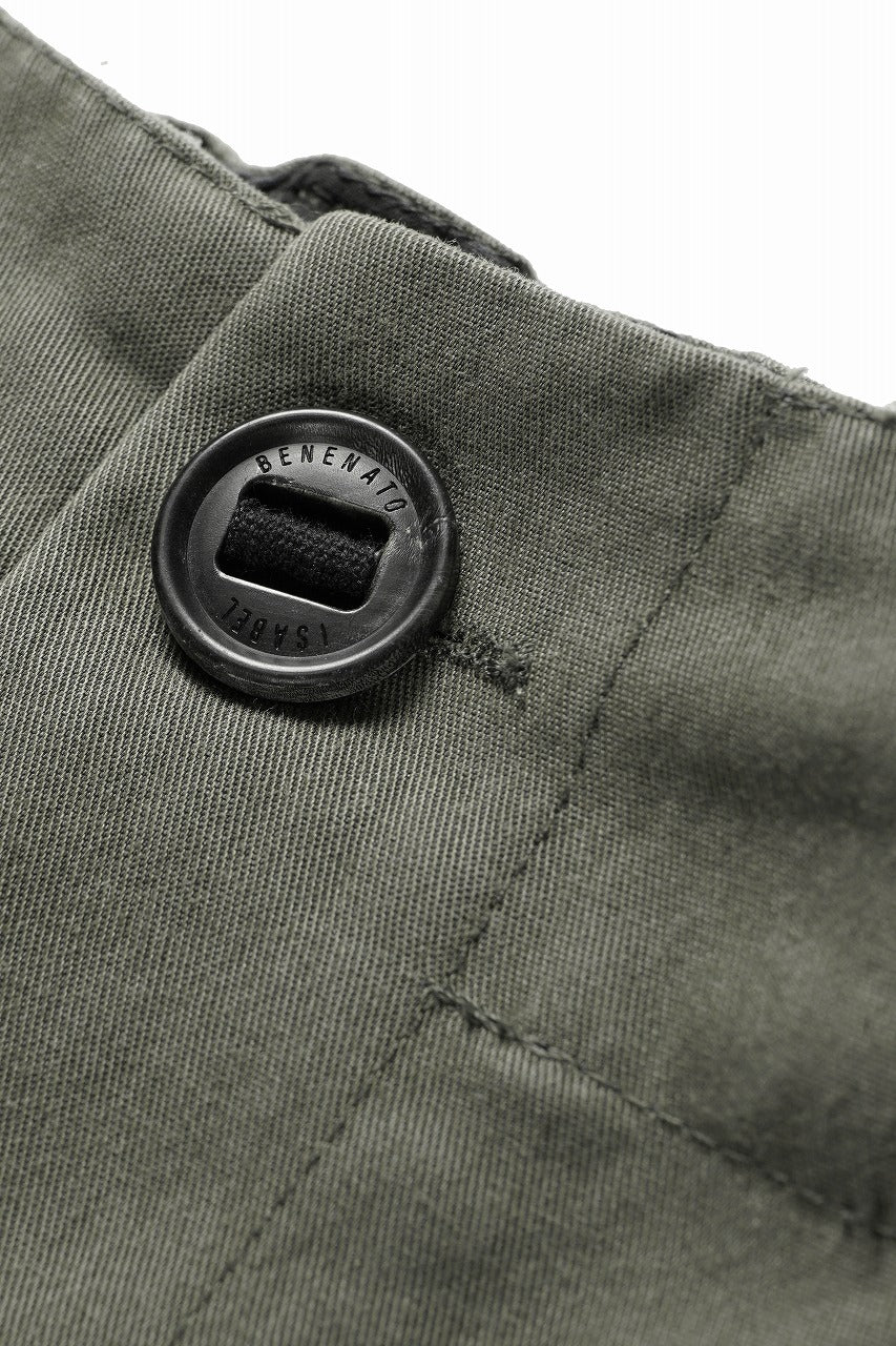 ISABEL BENENATO Technical Cargo Trousers (MILITARY GREEN) - Image 9