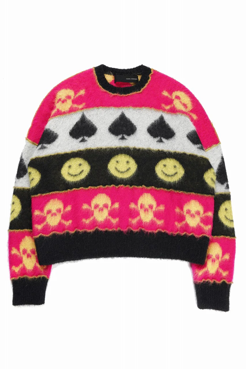 **ISABEL BENENATO Wool Jacquarrd Intarsia Knit Jumper (MIX) - Image 2