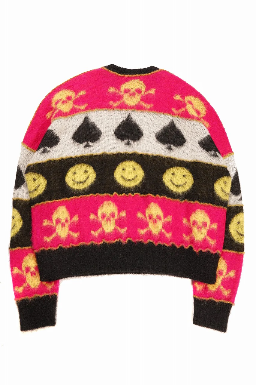 **ISABEL BENENATO Wool Jacquarrd Intarsia Knit Jumper (MIX) - Image 3
