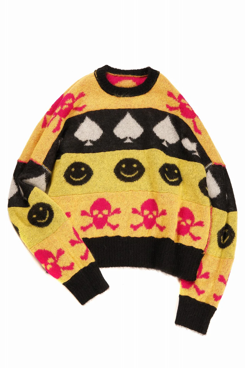 **ISABEL BENENATO Wool Jacquarrd Intarsia Knit Jumper (MIX) - Image 5