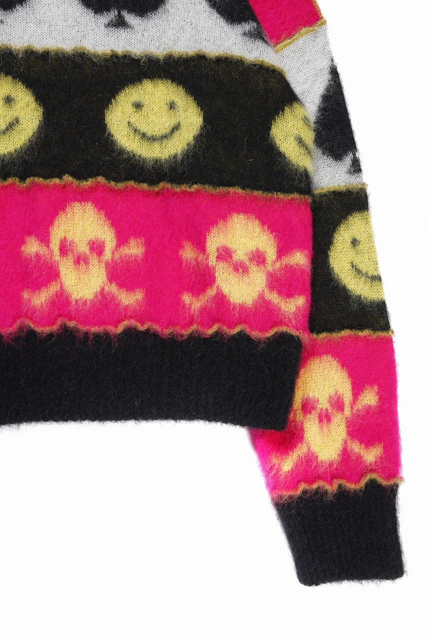 **ISABEL BENENATO Wool Jacquarrd Intarsia Knit Jumper (MIX) - Image 8
