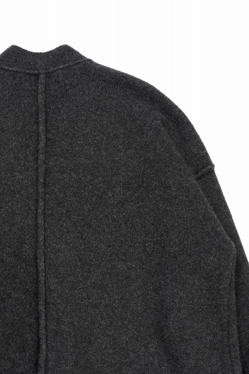 ISABEL BENENATO Yak Long Cardigan (GRAPHITE) - Image 16