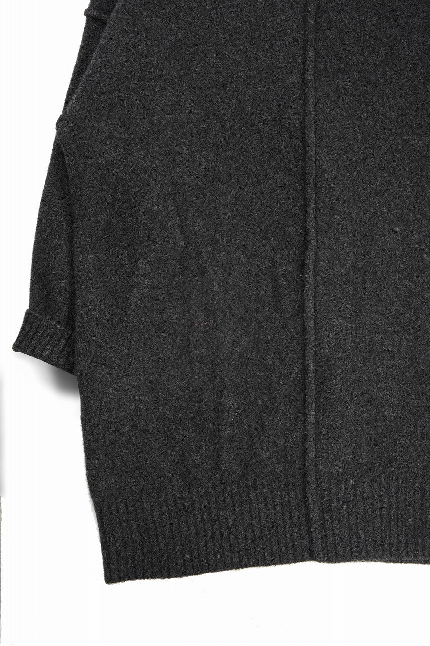 ISABEL BENENATO Yak Long Cardigan (GRAPHITE) - Image 18