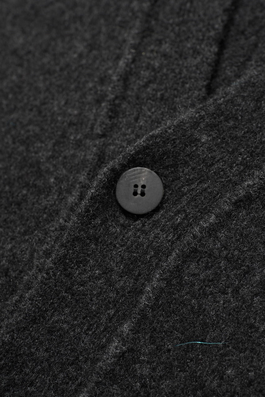 ISABEL BENENATO Yak Long Cardigan (GRAPHITE) - Image 8