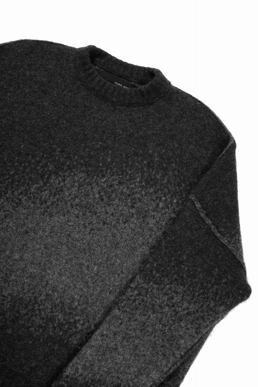 ISABEL BENENATO Yak Shaded Over Size Sweater (GRAPHITE) - Image 11