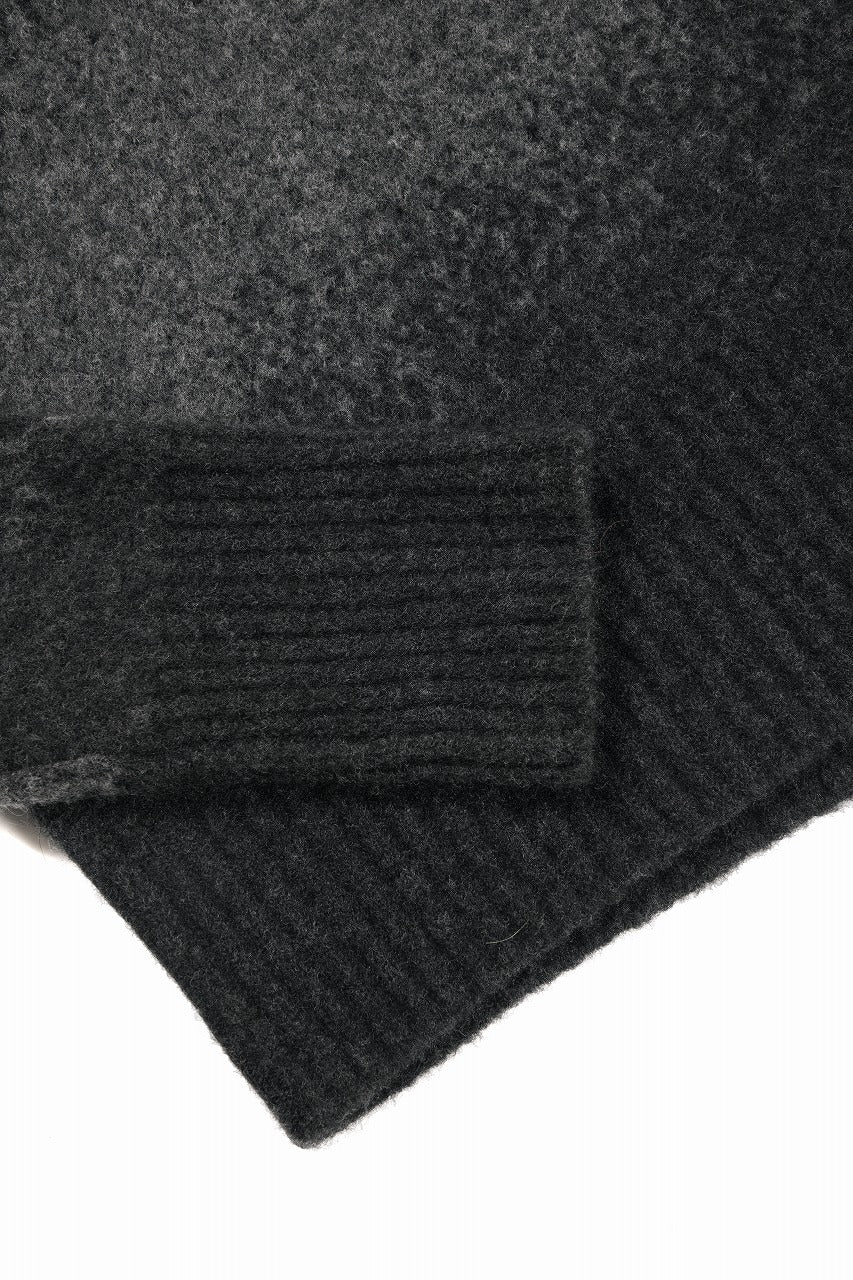 ISABEL BENENATO Yak Shaded Over Size Sweater (GRAPHITE) - Image 12