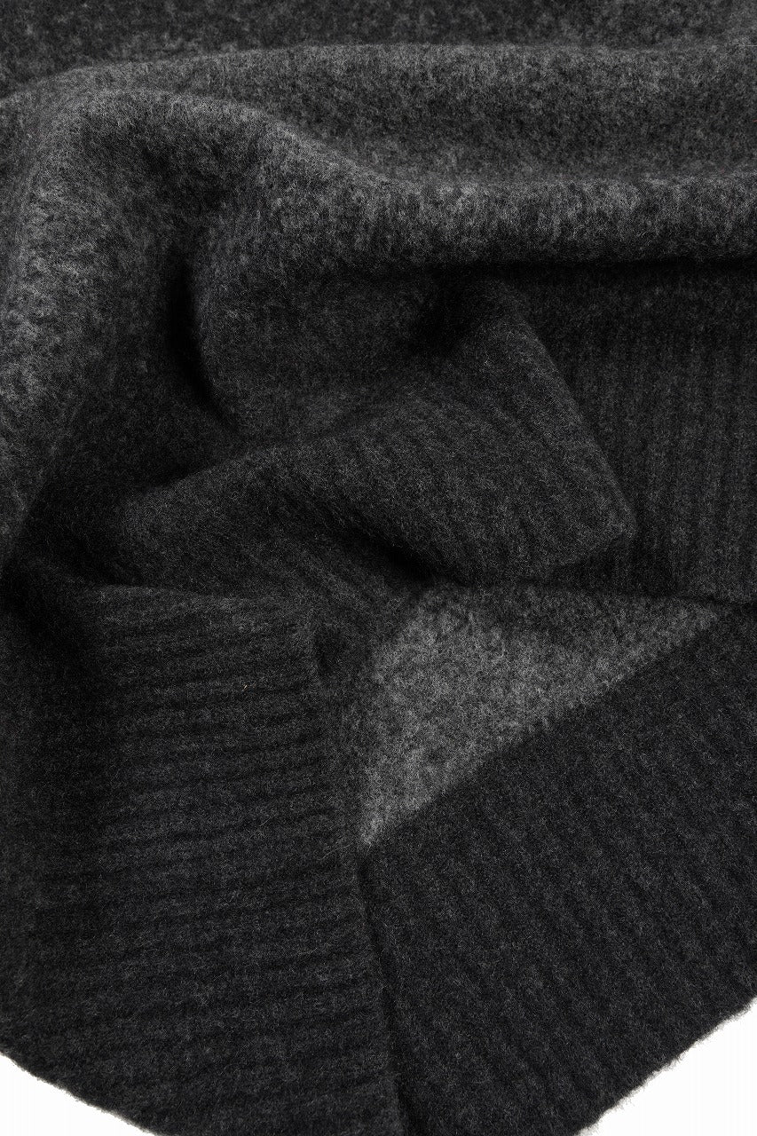 ISABEL BENENATO Yak Shaded Over Size Sweater (GRAPHITE) - Image 15