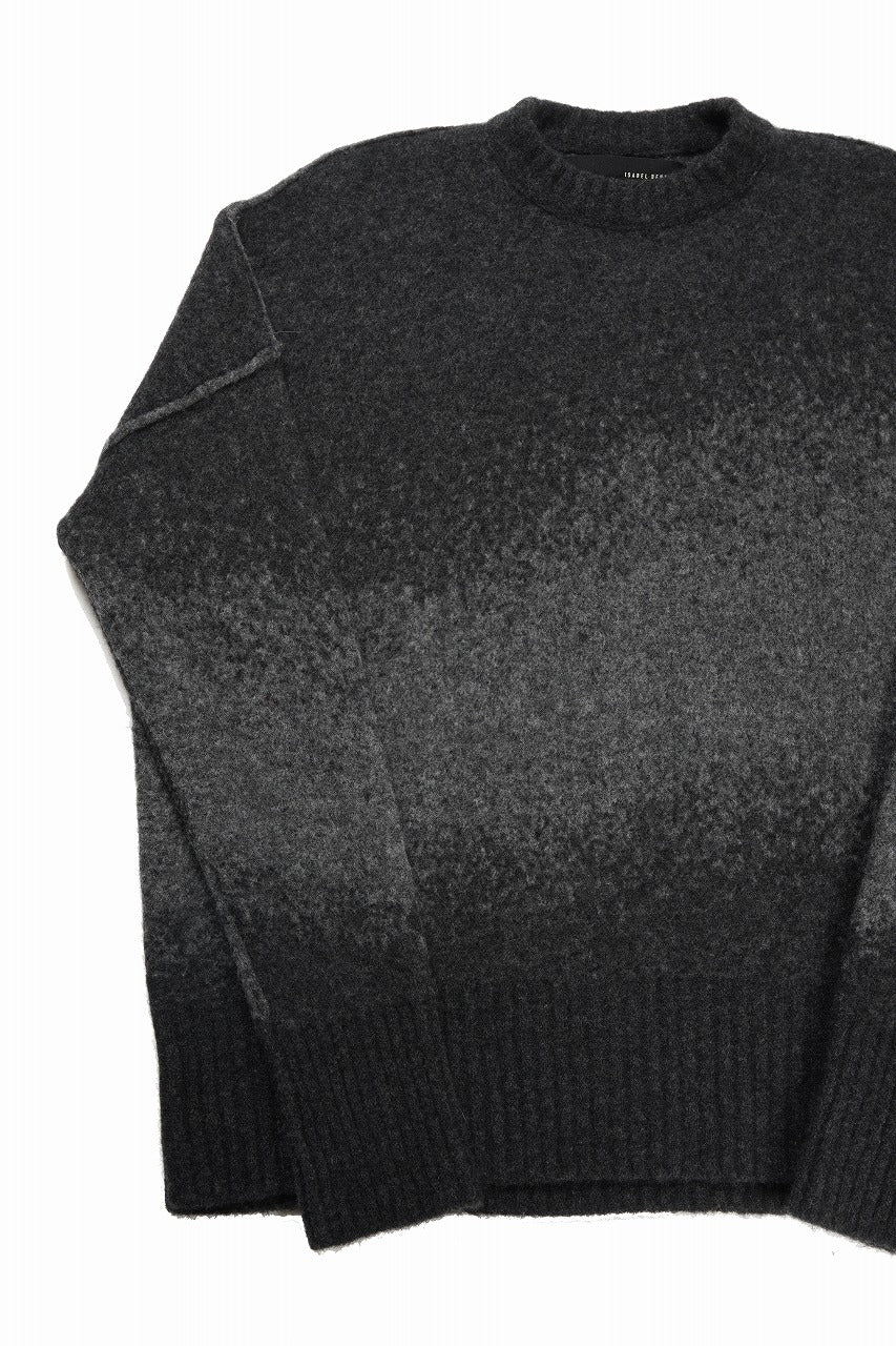 ISABEL BENENATO Yak Shaded Over Size Sweater (GRAPHITE) - Image 5