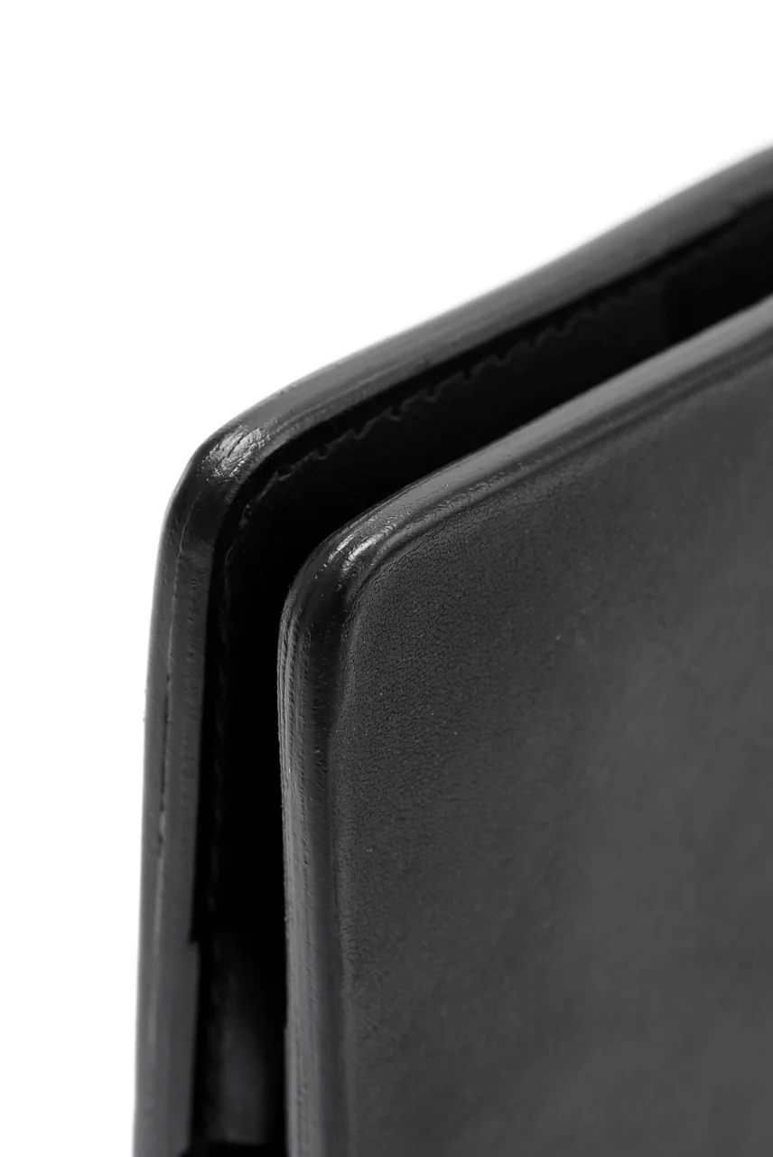 ISAMU KATAYAMA BACKLASH 2-FOLD SMART WALLET / GUIDI CALF (BLACK) - Image 14