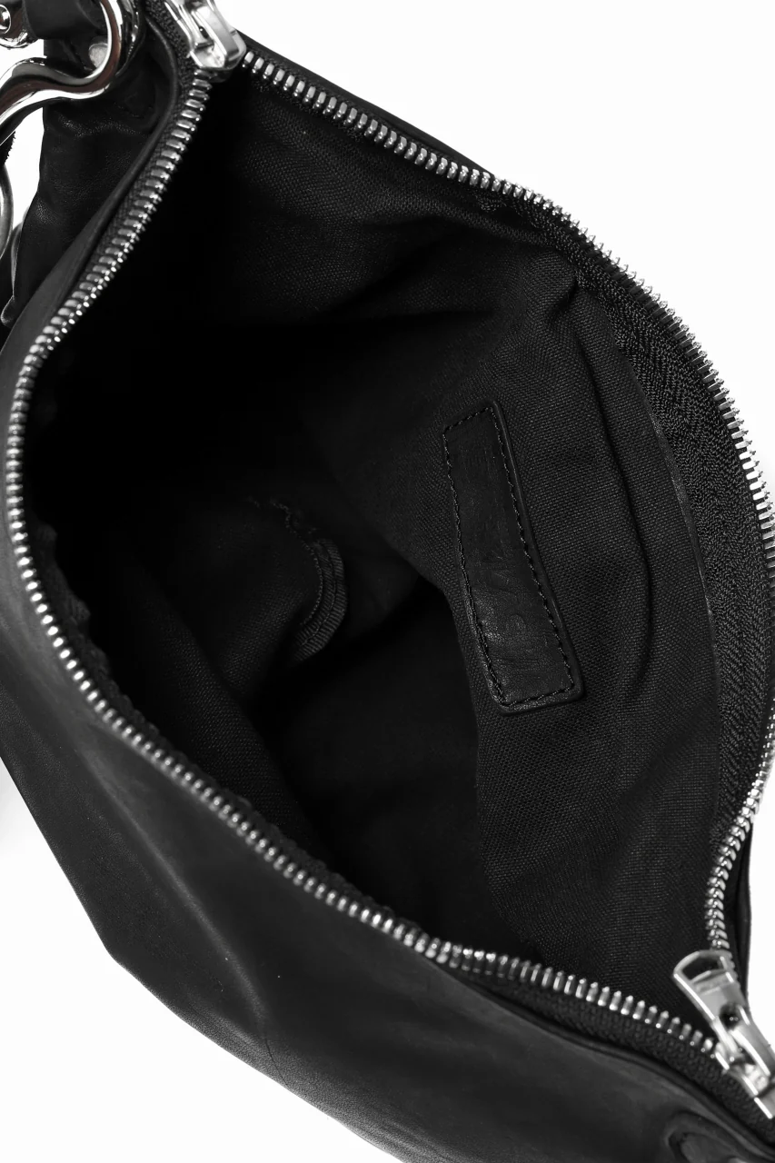 ISAMU KATAYAMA BACKLASH 2WAY BAM BAG / ITALY-SHOULDER OBJECT DYED (BLACK) - Image 20