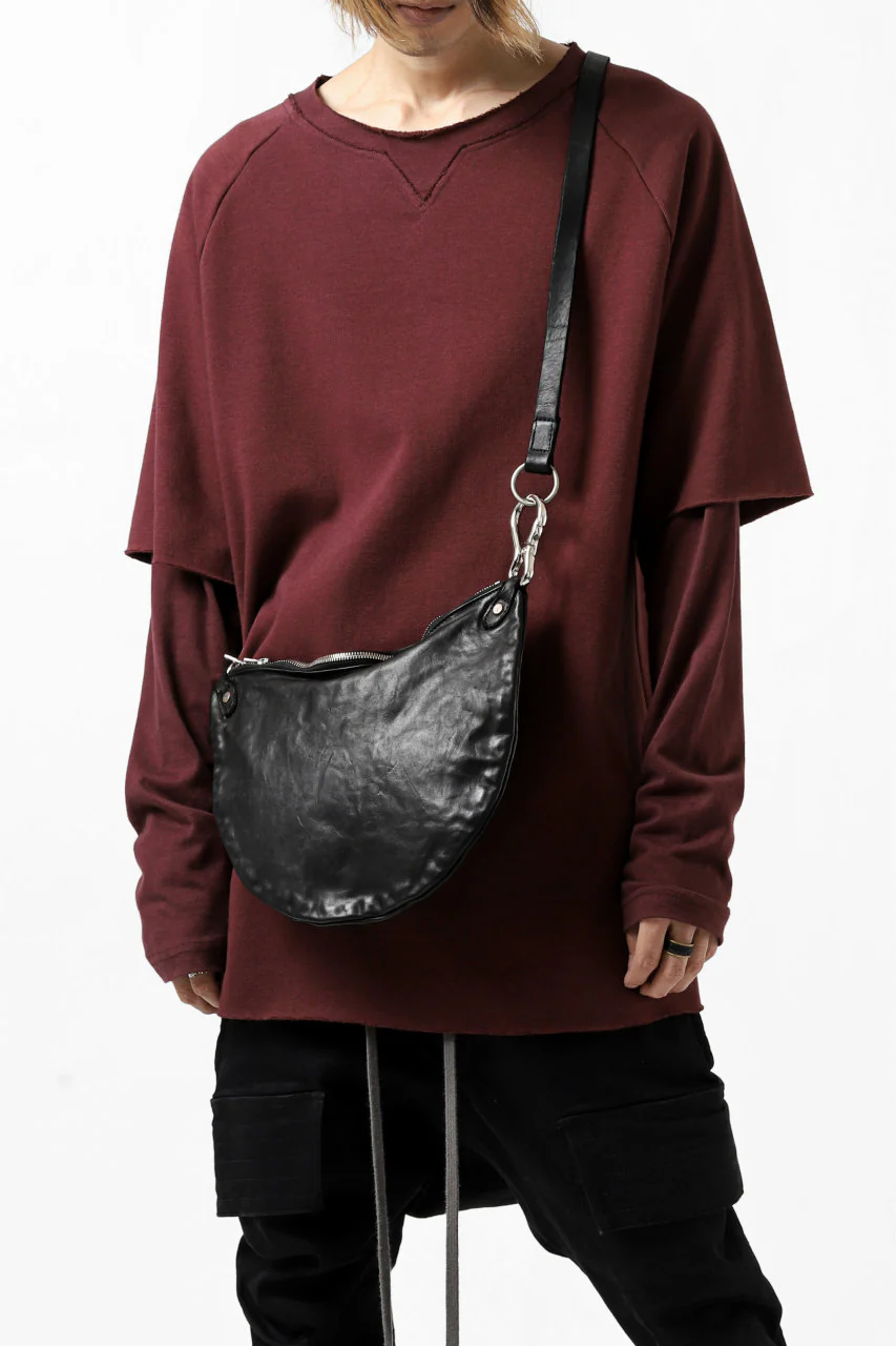 ISAMU KATAYAMA BACKLASH 2WAY BAM BAG / ITALY-SHOULDER OBJECT DYED (BLACK) - Image 22
