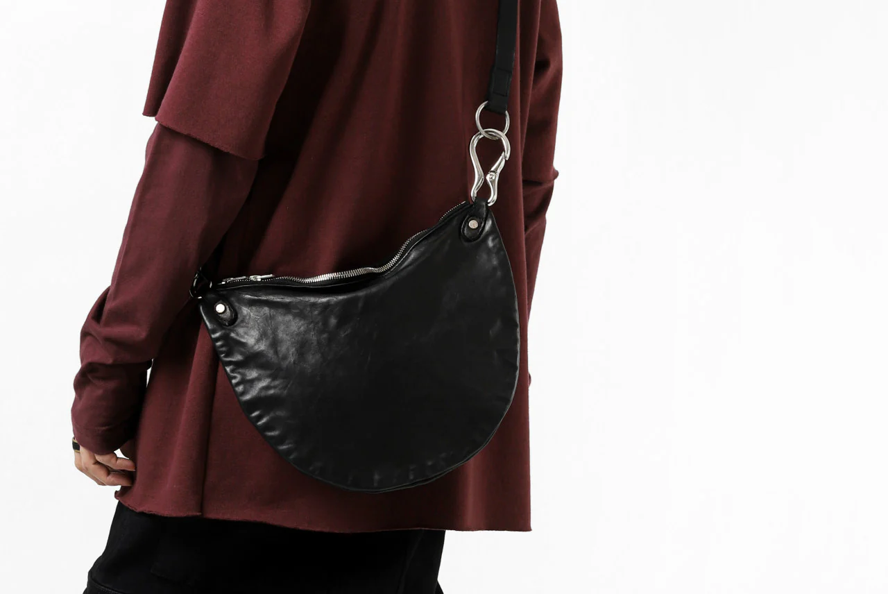 ISAMU KATAYAMA BACKLASH 2WAY BAM BAG / ITALY-SHOULDER OBJECT DYED (BLACK) - Image 45