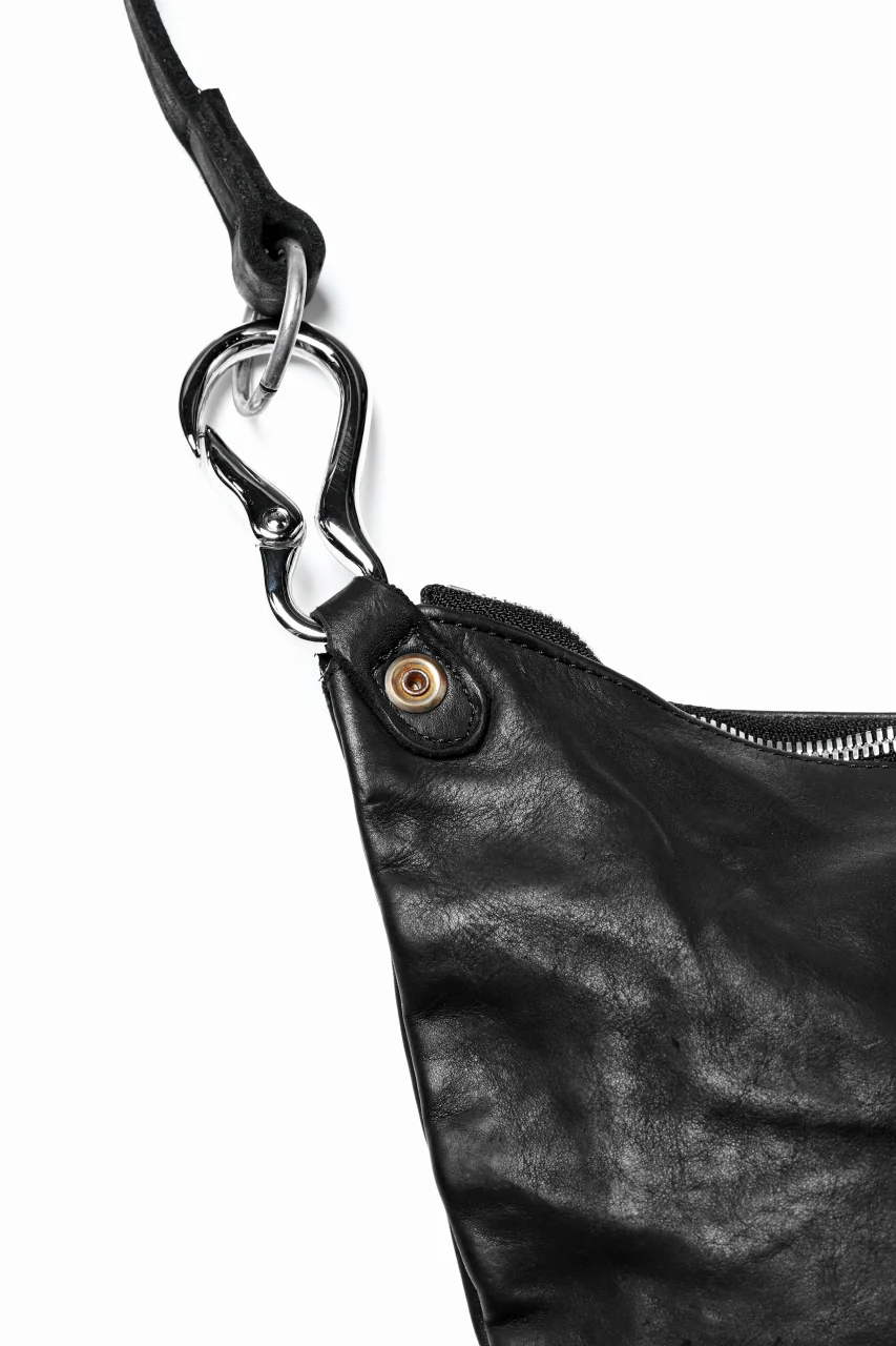 ISAMU KATAYAMA BACKLASH 2WAY BAM BAG / Italy Shoulder Object Dyed (BLACK) - Image 10