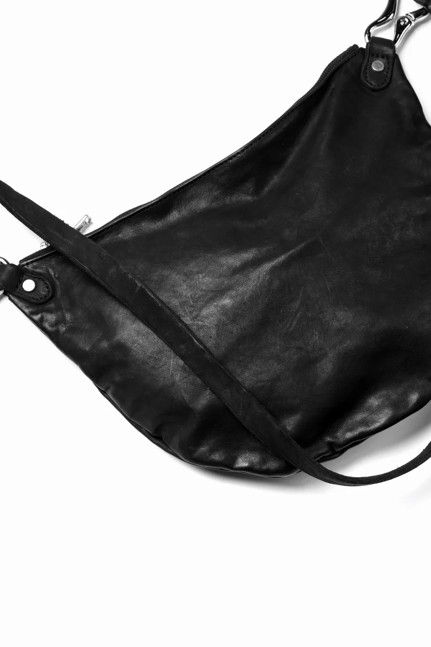 ISAMU KATAYAMA BACKLASH 2WAY BAM BAG / Italy Shoulder Object Dyed (BLACK) - Image 17