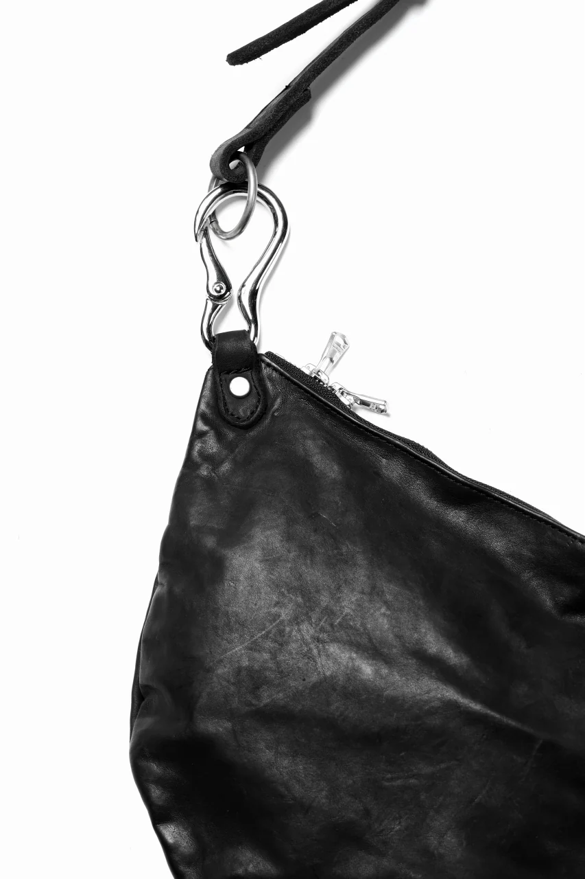 ISAMU KATAYAMA BACKLASH 2WAY BAM BAG / Italy Shoulder Object Dyed (BLACK) - Image 18