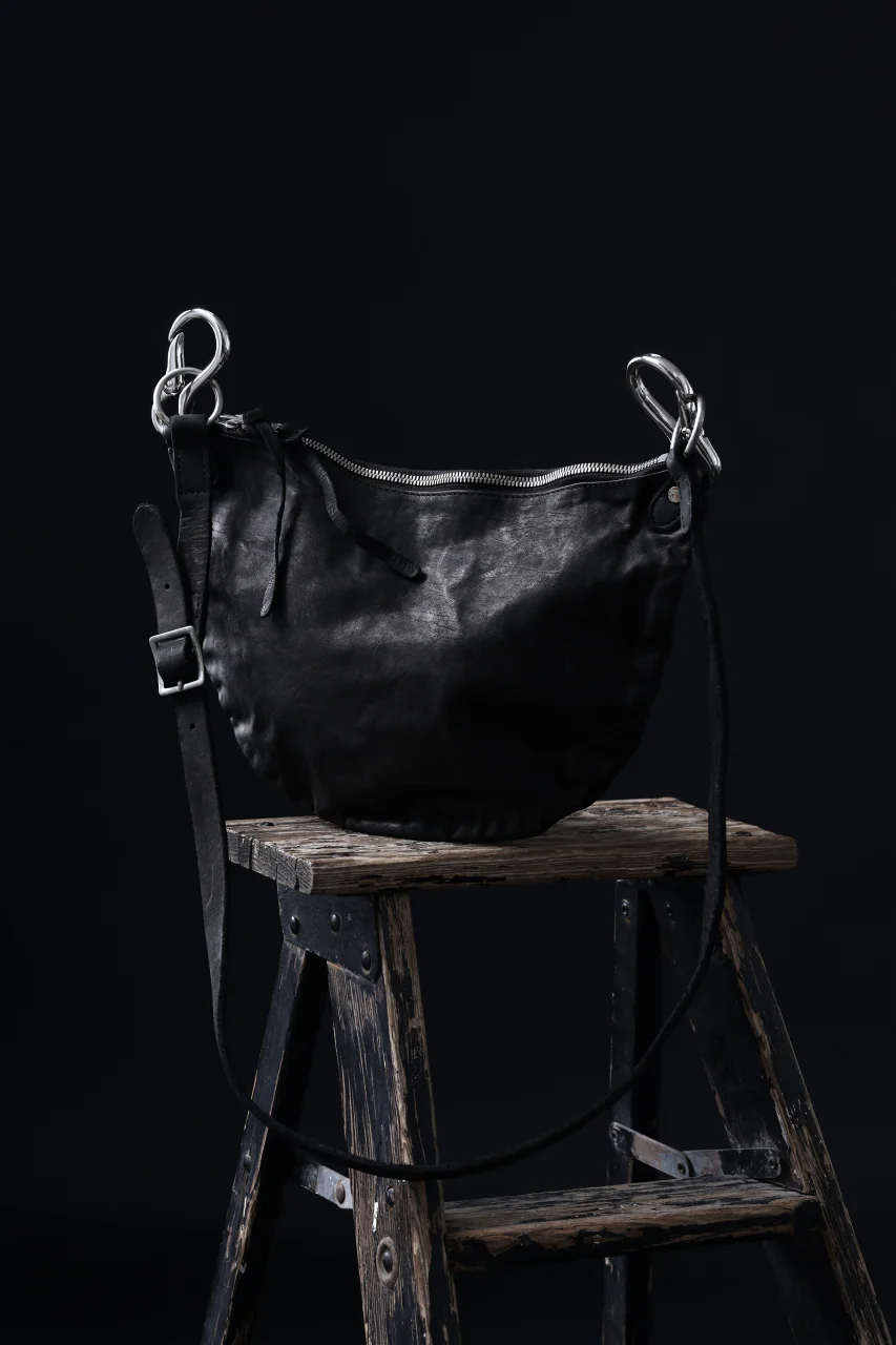 ISAMU KATAYAMA BACKLASH 2WAY BAM BAG / ITALY SHOULDER OBJECT DYED (BLACK) - Image 22