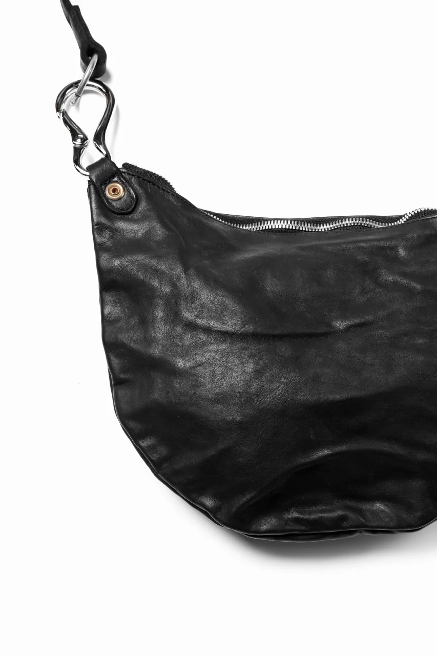 ISAMU KATAYAMA BACKLASH 2WAY BAM BAG / Italy Shoulder Object Dyed (BLACK) - Image 9