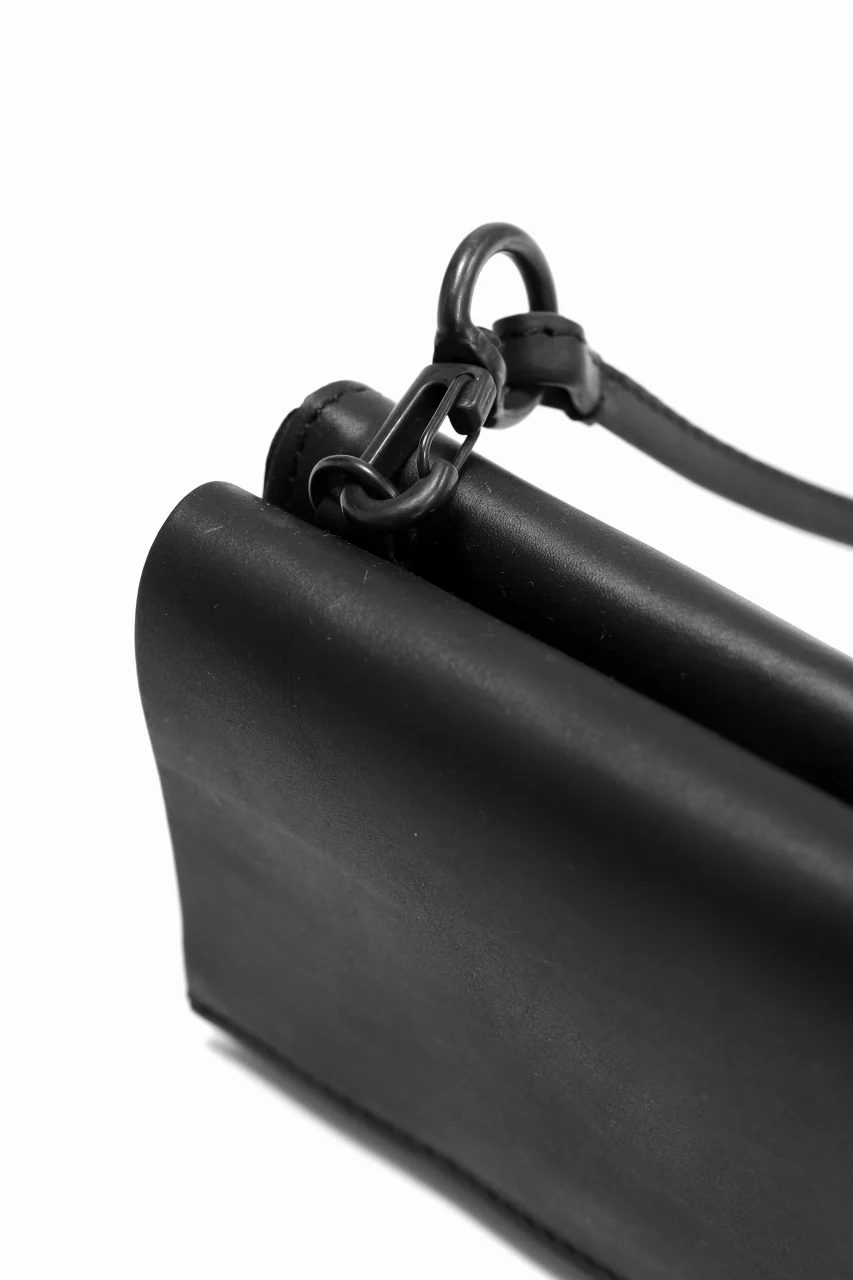 ISAMU KATAYAMA BACKLASH 3-FOLD SMART WALLET / GUIDI OILED CALF (BLACK) - Image 14