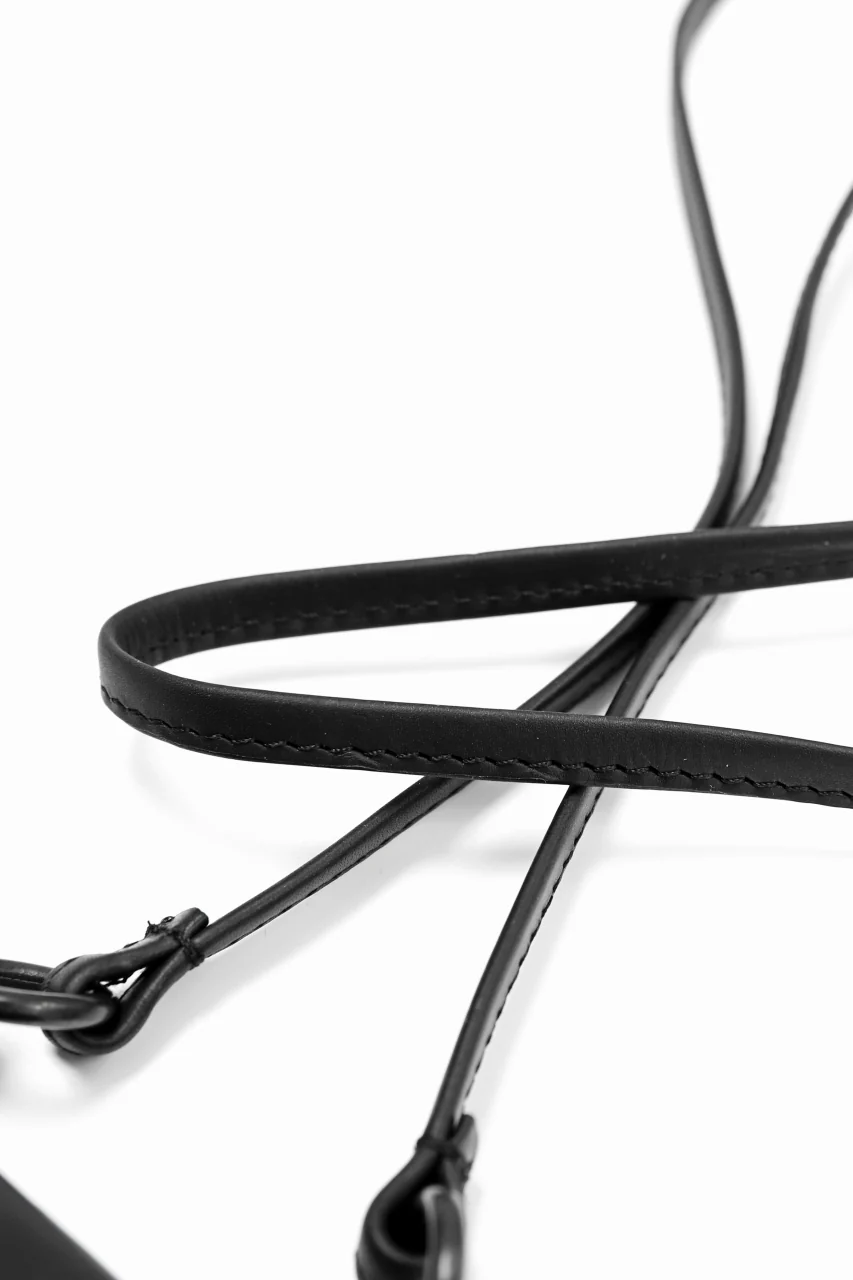 ISAMU KATAYAMA BACKLASH 3-FOLD SMART WALLET / GUIDI OILED CALF (BLACK) - Image 20