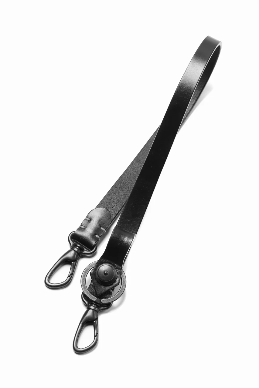 ISAMU KATAYAMA BACKLASH ATTACHMENT CORD / BRIDLE LEATHER (BLACK) - Image 3