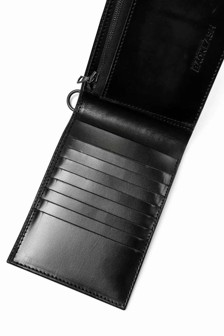 ISAMU KATAYAMA BACKLASH BILLFOLD WALLET / BRIDLE LEATHER (BLACK) - Image 16
