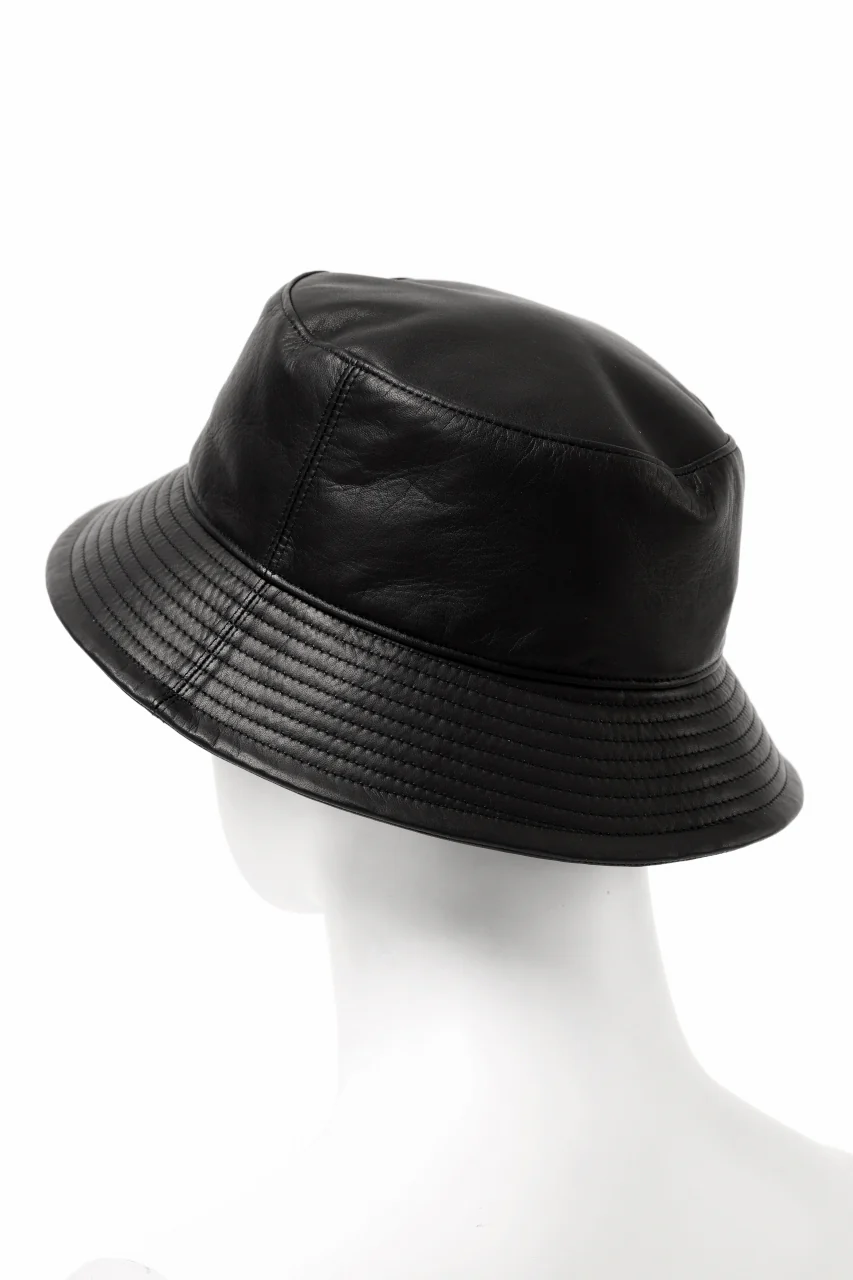 ISAMU KATAYAMA BACKLASH BUCKET HAT / MONOCHROME LUXURY STEER (BLACK) - Image 11