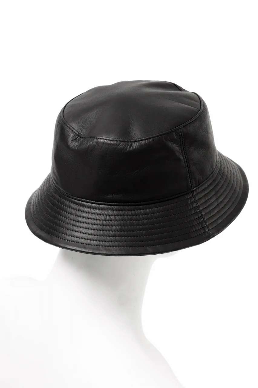 ISAMU KATAYAMA BACKLASH BUCKET HAT / MONOCHROME LUXURY STEER (BLACK) - Image 12