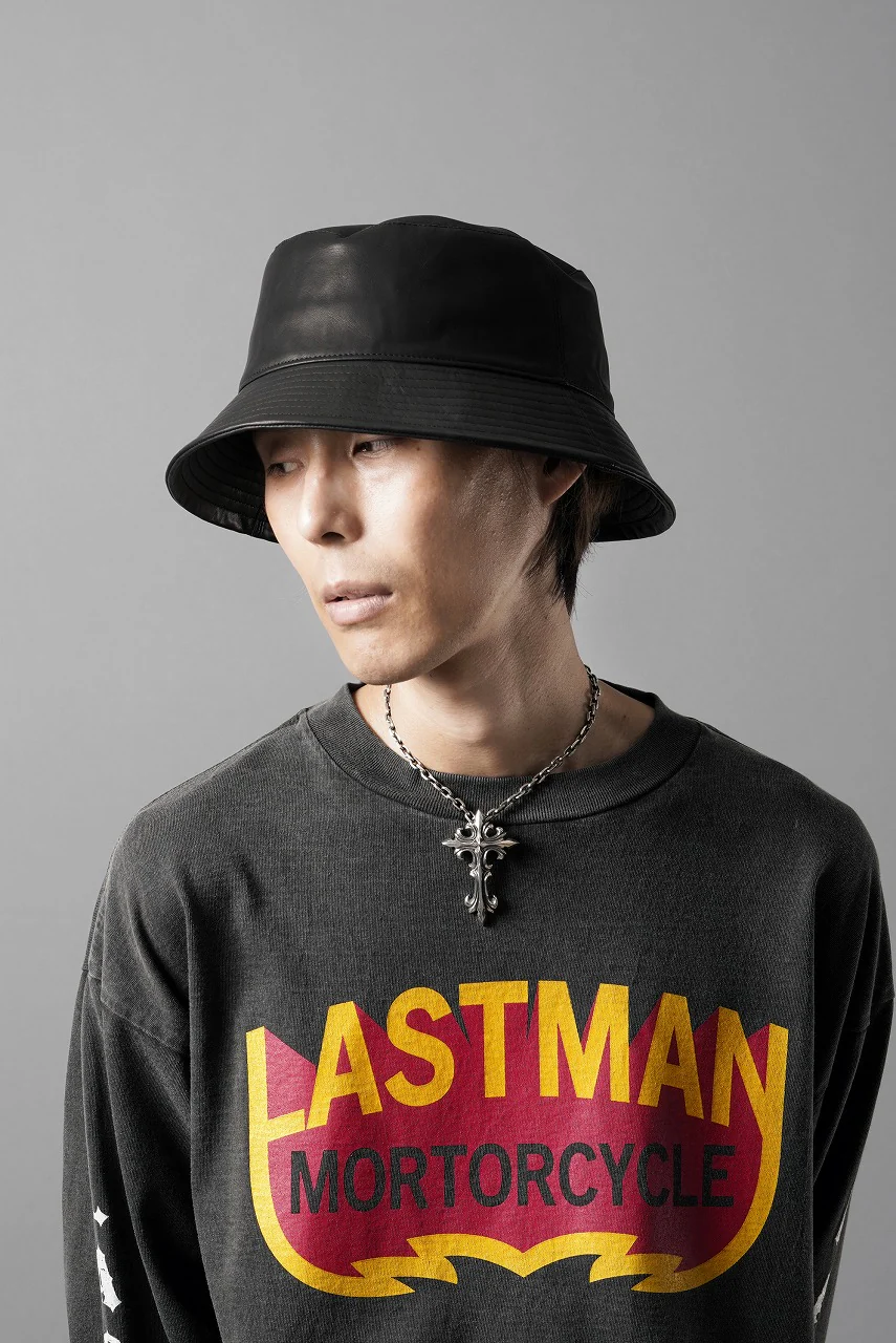 ISAMU KATAYAMA BACKLASH BUCKET HAT / MONOCHROME LUXURY STEER (BLACK) - Image 18