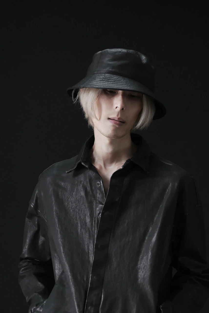 ISAMU KATAYAMA BACKLASH BUCKET HAT / MONOCHROME LUXURY STEER (BLACK) - Image 14