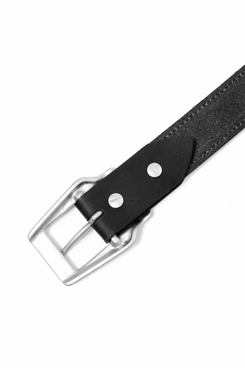 ISAMU KATAYAMA BACKLASH BUCKLE BELT 30mm / GUIDI SHOULDER + GUIDI HORSE-CLAP(BLACK) - Image 10
