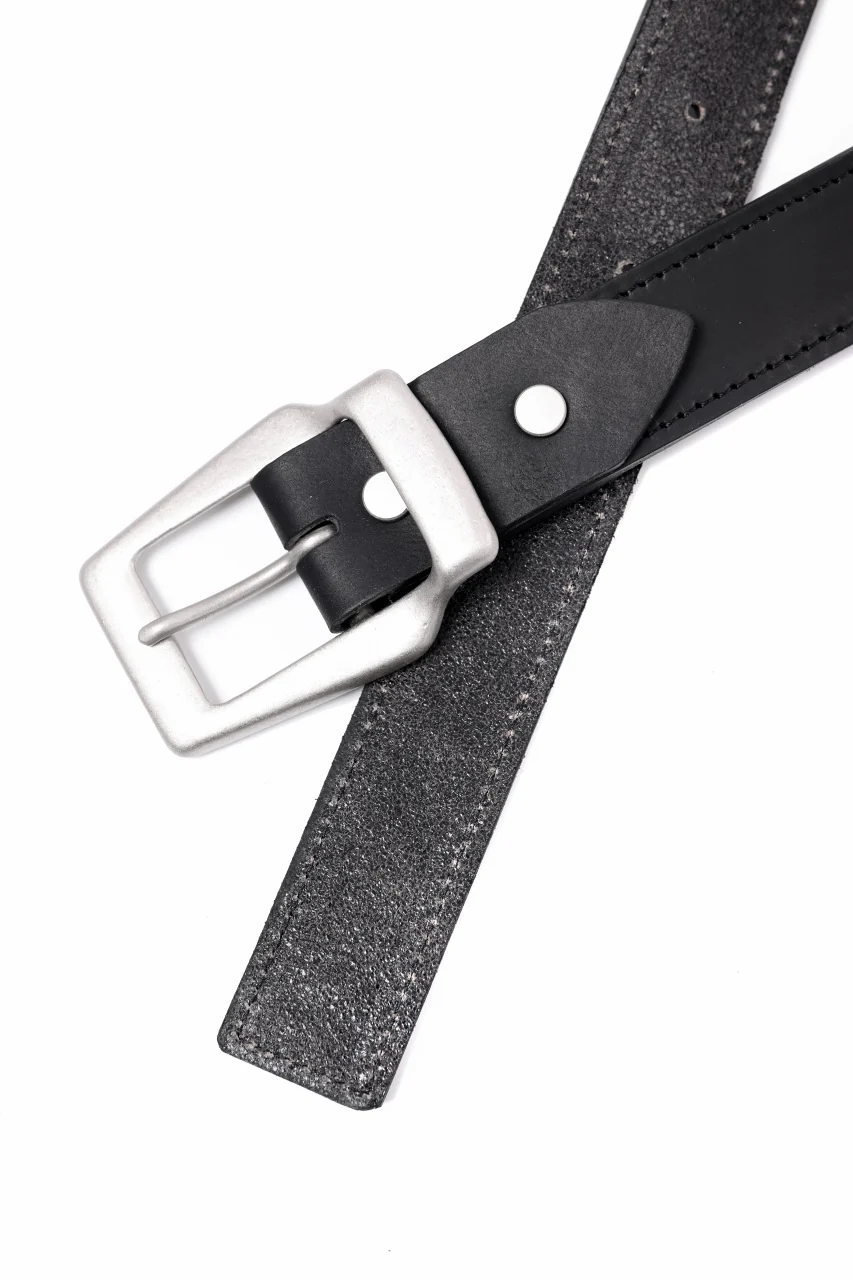 ISAMU KATAYAMA BACKLASH BUCKLE BELT 30mm / GUIDI SHOULDER + GUIDI HORSE-CLAP(BLACK) - Image 2