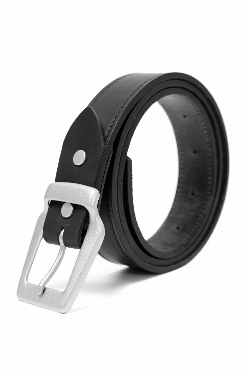 ISAMU KATAYAMA BACKLASH BUCKLE BELT 30mm / GUIDI SHOULDER + GUIDI HORSE-CLAP(BLACK) - Image 4