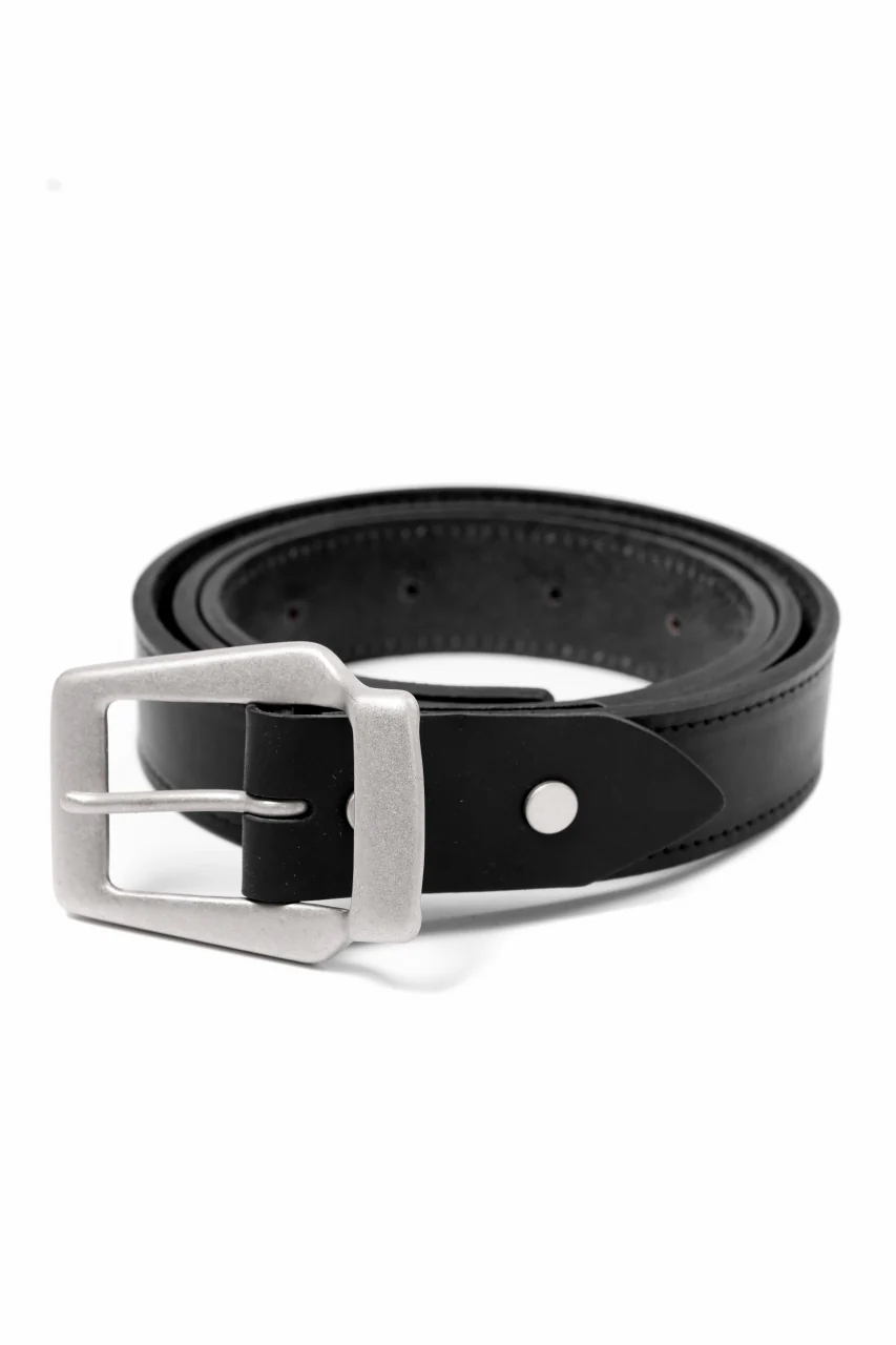 ISAMU KATAYAMA BACKLASH BUCKLE BELT 30mm / GUIDI SHOULDER + GUIDI HORSE-CLAP(BLACK) - Image 5