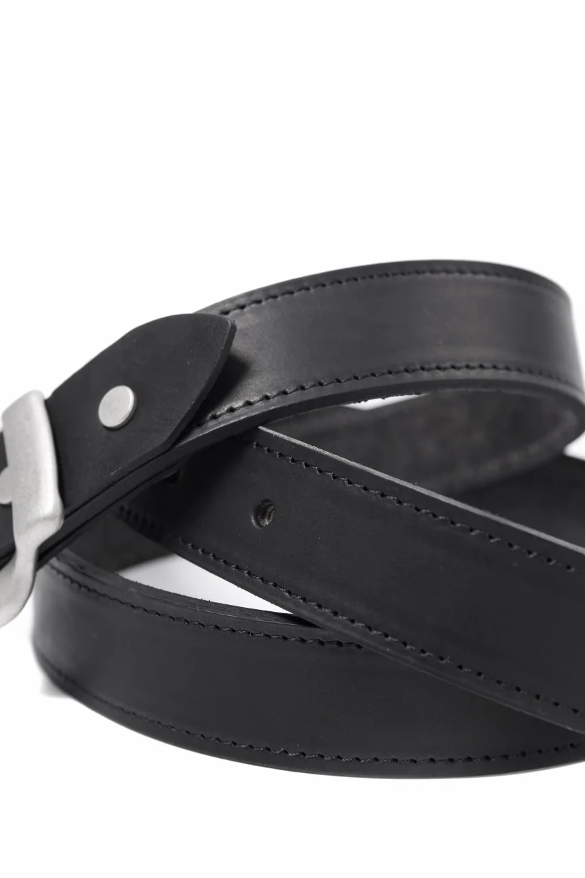 ISAMU KATAYAMA BACKLASH BUCKLE BELT 30mm / GUIDI SHOULDER + GUIDI HORSE-CLAP(BLACK) - Image 7