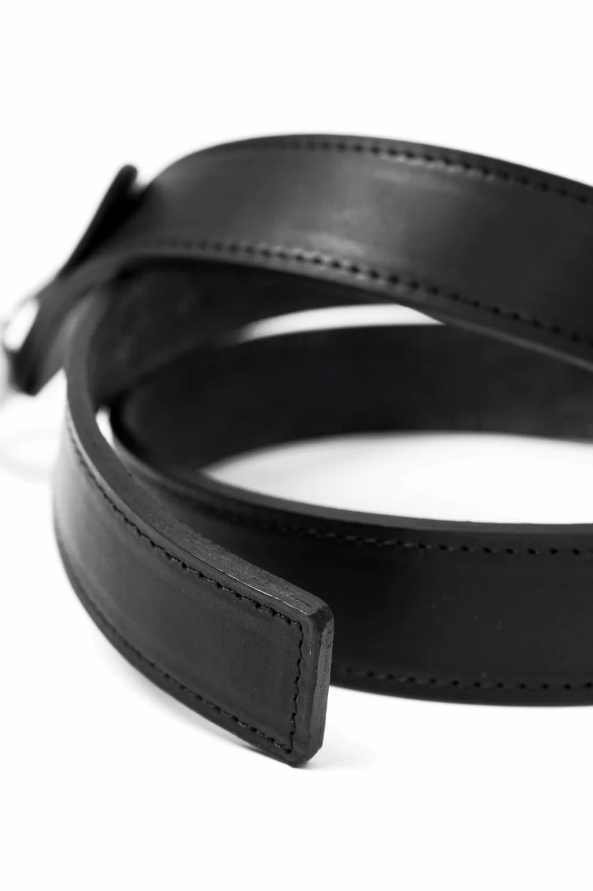 ISAMU KATAYAMA BACKLASH BUCKLE BELT 30mm / GUIDI SHOULDER + GUIDI HORSE-CLAP(BLACK) - Image 8