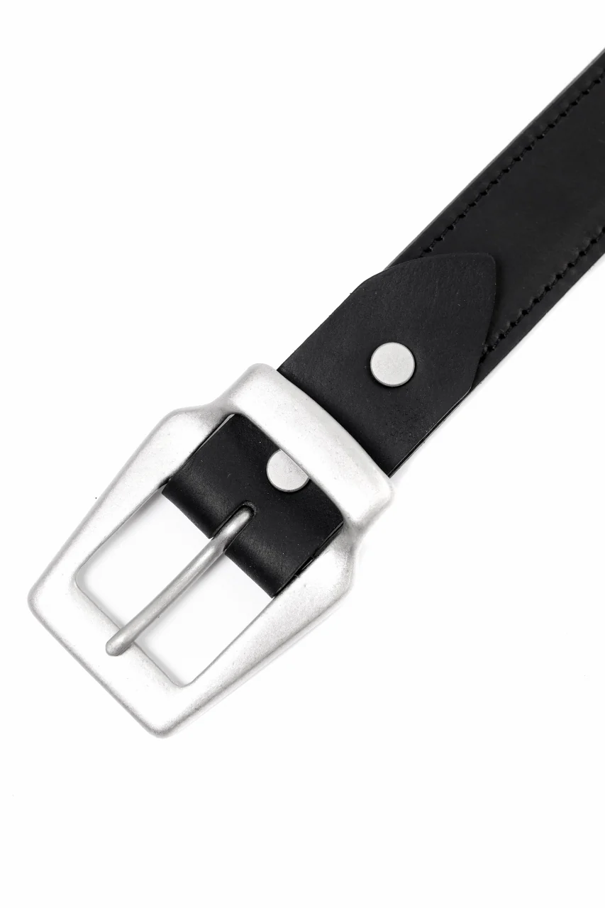 ISAMU KATAYAMA BACKLASH BUCKLE BELT 30mm / GUIDI SHOULDER + GUIDI HORSE-CLAP(BLACK) - Image 9