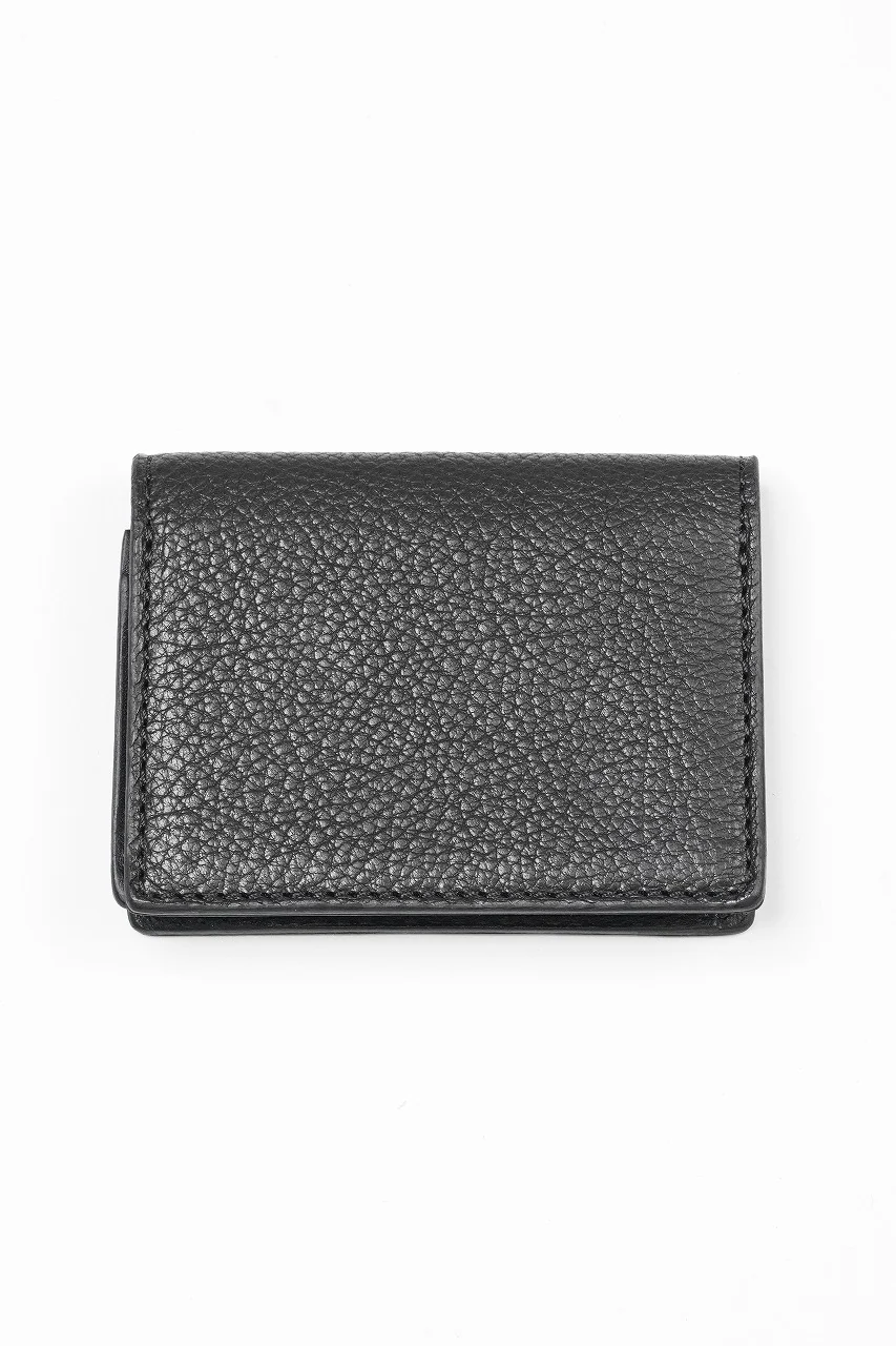 ISAMU KATAYAMA BACKLASH "Capra Gluc" TINY CARD CASE / GUIDI GOAT (BLACK)