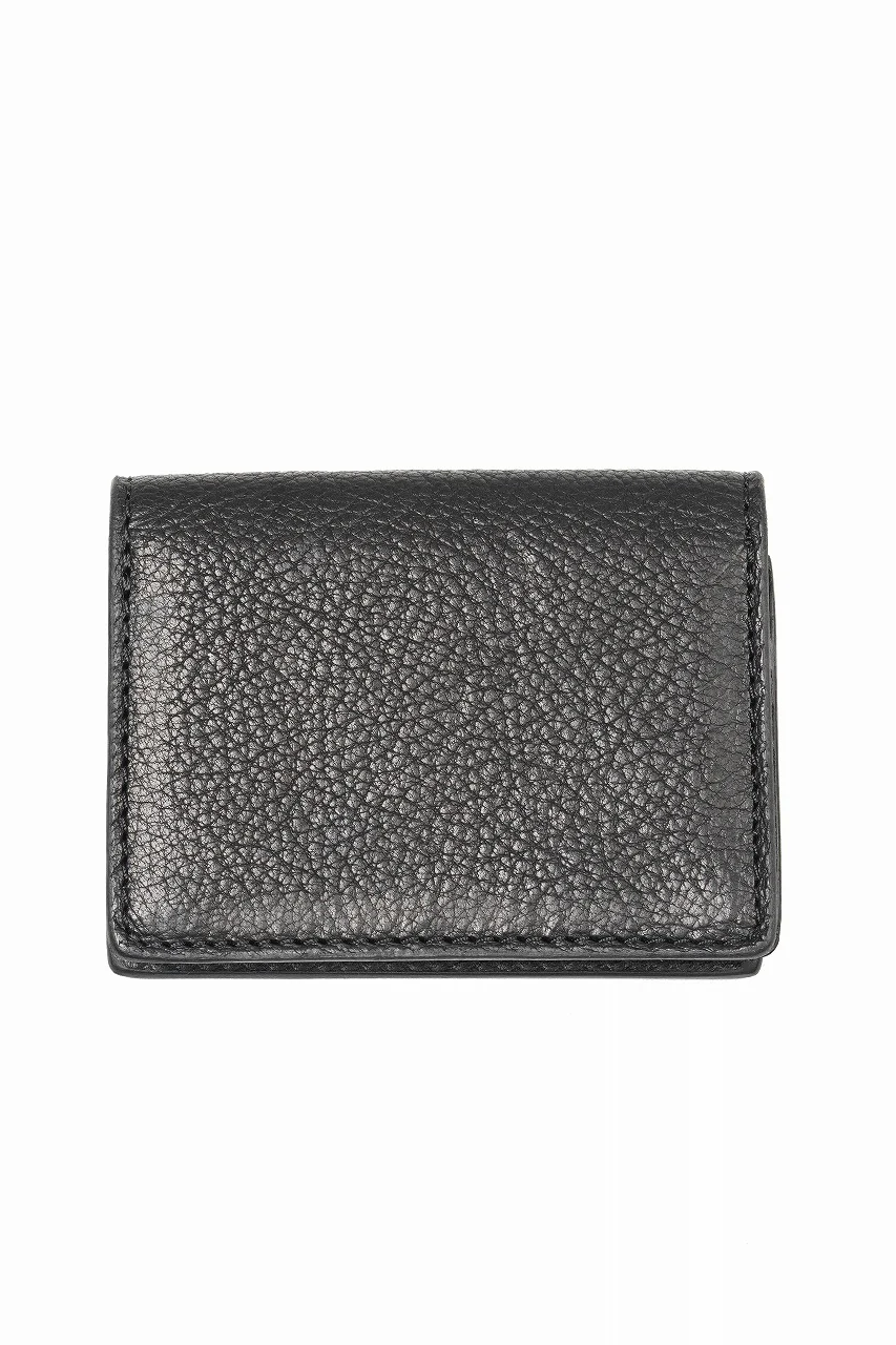 ISAMU KATAYAMA BACKLASH "Capra Gluc" TINY CARD CASE / GUIDI GOAT (BLACK) - Image 2