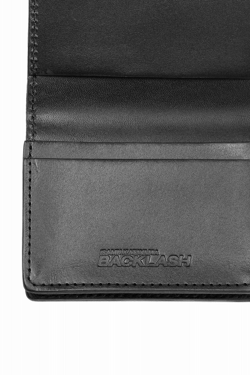 ISAMU KATAYAMA BACKLASH "Capra Gluc" TINY CARD CASE / GUIDI GOAT (BLACK) - Image 7